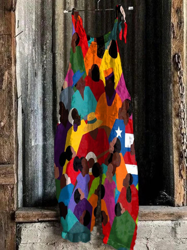 Salopette Vintage Printed Jumpsuit by auricci