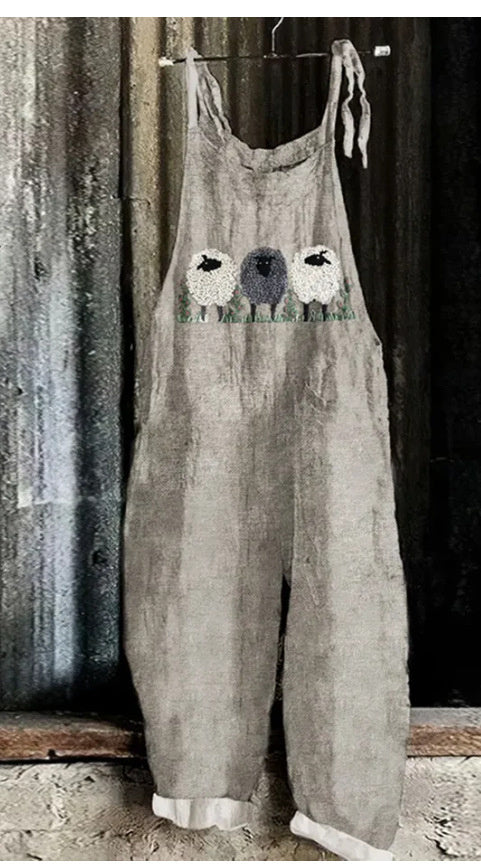 Salopette Vintage Printed Jumpsuit by auricci