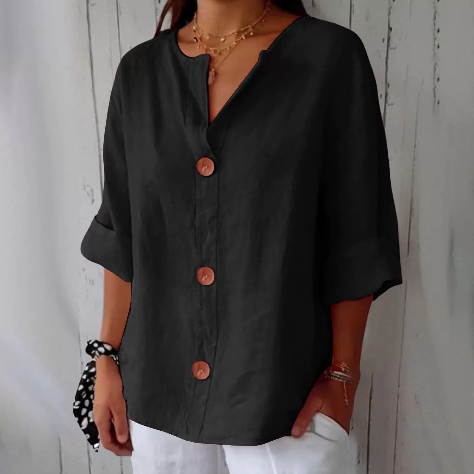 Catarina | Blusa de Linho Casual